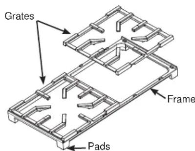 Monogram ZGP304NTSS - BURNER GRATES - 1