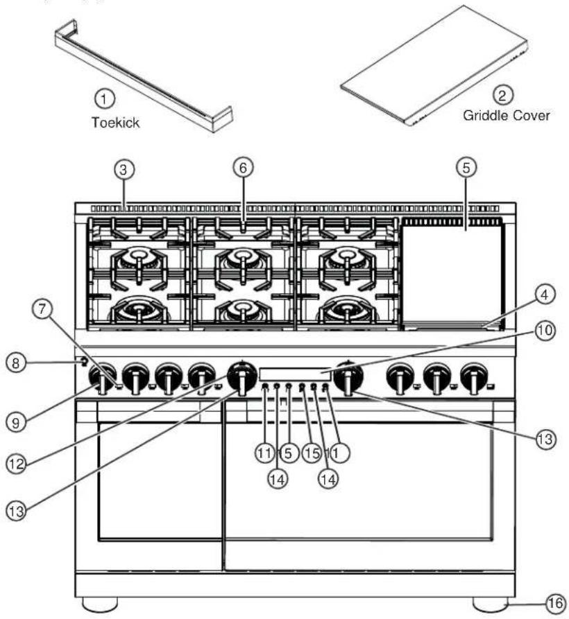 Monogram ZGP364NDTSS - FEATURES OF THE RANGE AND COOKTOP - 4