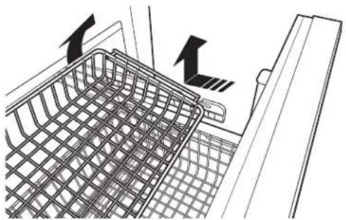 Monogram ZIC360NVLH - Para retirar la canasta superior del freezer: - 1