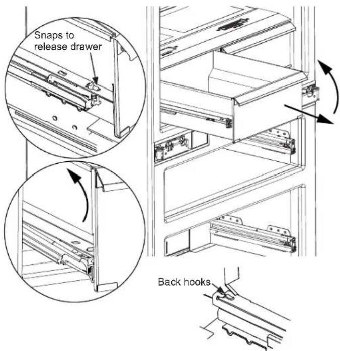 Monogram ZIC363IPVLH - REFRIGERATOR DRAWER REMOVAL - 1