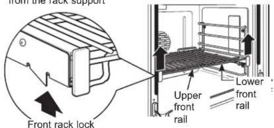 Monogram ZGP486NDTSS - To remove a rack: - 1