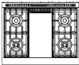 Monogram ZGP486NDTSS - FEATURES OF THE RANGE AND COOKTOP - 1