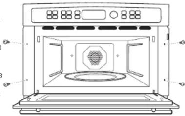 Monogram ZKS90DSSNSS - A INSTALLER LES VIS DE MONTAGE (FOUR SUPÉRIEUR SUR LES FOURS COMBINÉS) - 1