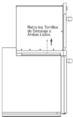 Monogram ZKS90DSSNSS - RETIRO DE LOS TORNILLOS DE EMBALAJE (PARA HORNO SUPERIOR COMBINADO DE 30" ÚNICAMENTE) - 1