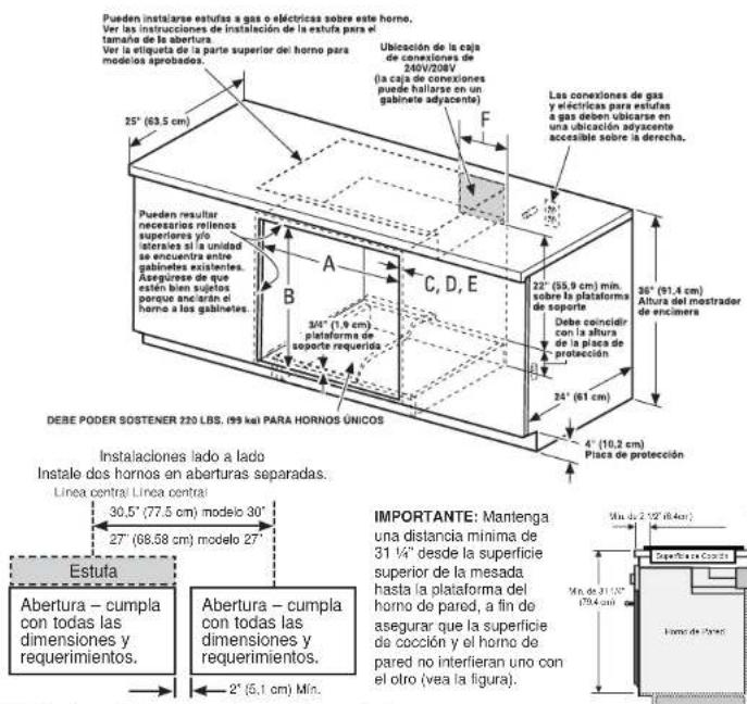 Monogram ZKS90DSSNSS - B ABERTURA PARA HORNOS ÚNICOS - BAJO EL MOSTRADOR DE ENCIMERA - 1