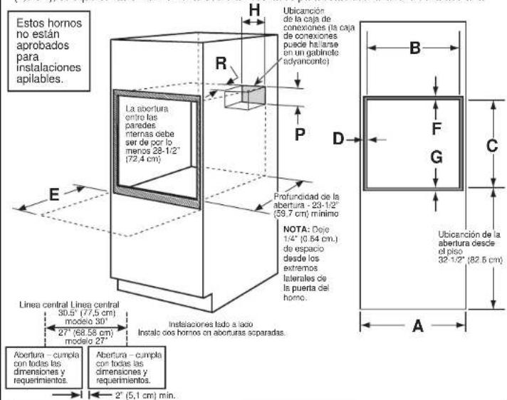 Monogram ZKS90DSSNSS - A ABERTURA PARA HORNOS ÚNICOS EN UN GABIENTE DE PARED - 1