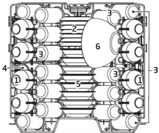 Koenic KDW 6031 A BI - Regolazione del cestello superiore - 1