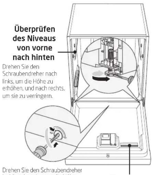 Koenic KDW 6031 A BI - Einstellung der Tür - 1