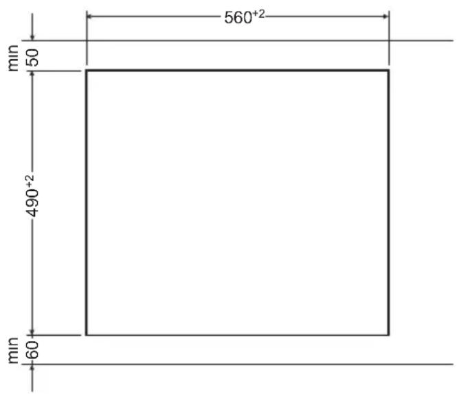 Koenic KBH 36631 - Préparation du plateau de meuble pour l'aménagement de la plaque. - 1