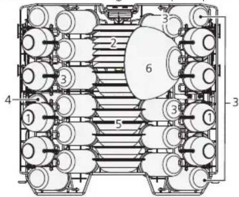 Koenic KDW 6051 A FI - Regolazione del cestello superiore - 1