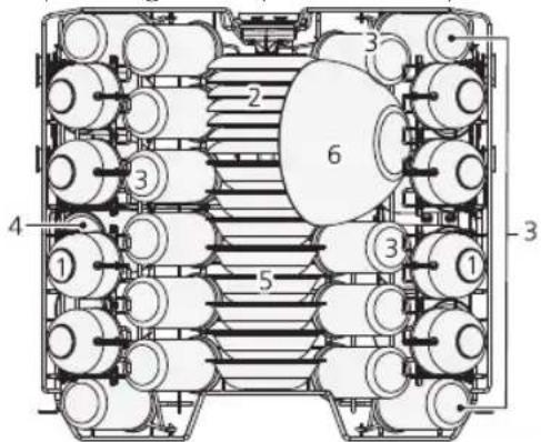 Koenic KDW 6051 A FI - Aanpassen van de bovenste korf - 1