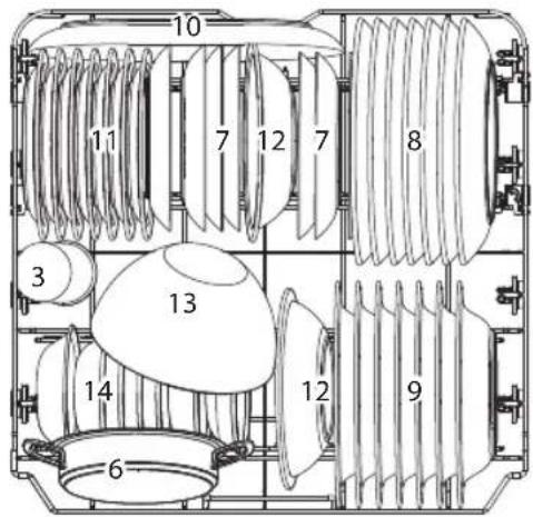 Koenic KDW 6031-1 C BI - Regolazione del cestello superiore - 1