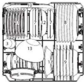 Koenic KDW 6011-1 E FS - Ajuster le panier du haut - 1