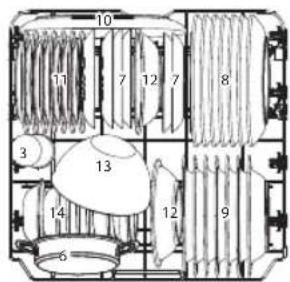 Koenic KDW 6011-1 E FS - Carga de la cesta superior - 1