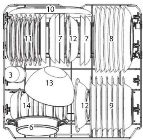 Koenic KDW 6021-1 C FS - Adjusting the upper basket - 1