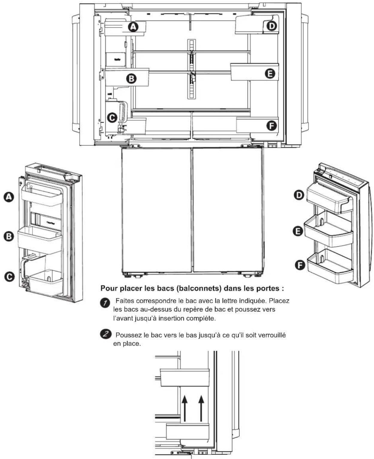 Café CAE28DM5TS5 - INSTALLATION DU RÉFRIGÉRATEUR (suite) - 1