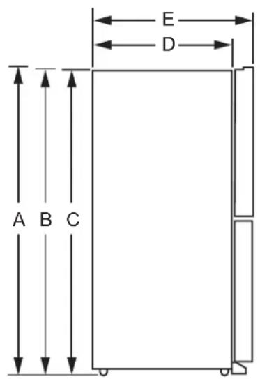Café CAE28DM5TS5 - DIMENSIONS - CAE and CHE Models - 1