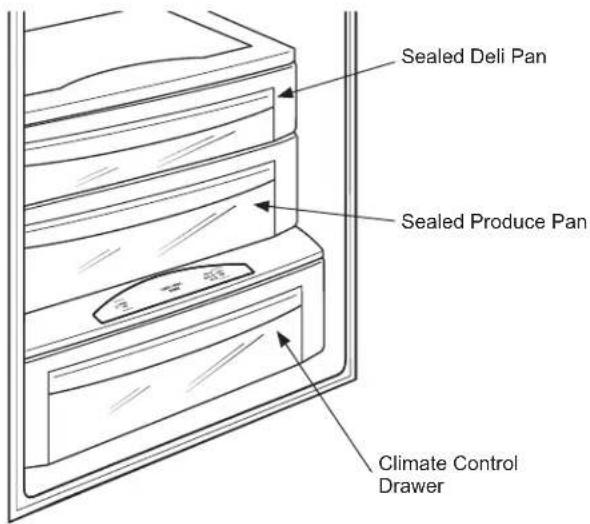 Café CSB48YP2NS1 - Sealed Produce Pan - 1