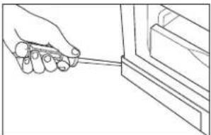Café CCP06DP2PS1 - REVERSING THE DOOR SWING - MODELS WITH POCKET HANDLE - CCR06DM\*\*\*\* - 2