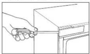 Café CCP06DP2PS1 - REVERSING THE DOOR SWING - MODELS WITH CAFE HANDLE - CCP06DP\*\*\*\* - 1