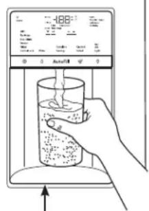 Café CSB42WP2NS1 - Distributeur d'eau et de Glaçons (sur certains modèles) - 1