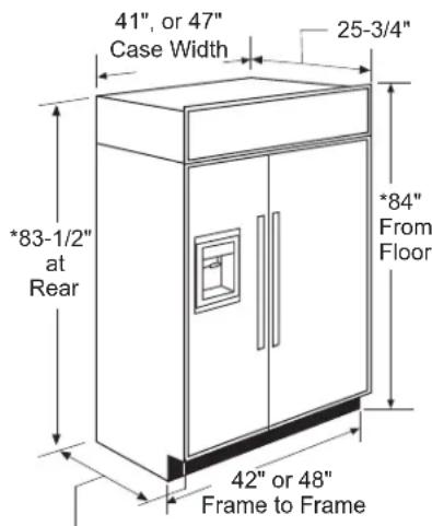 Café CSB42WP2NS1 - DIMENSIONS AND CLEARANCES - 1