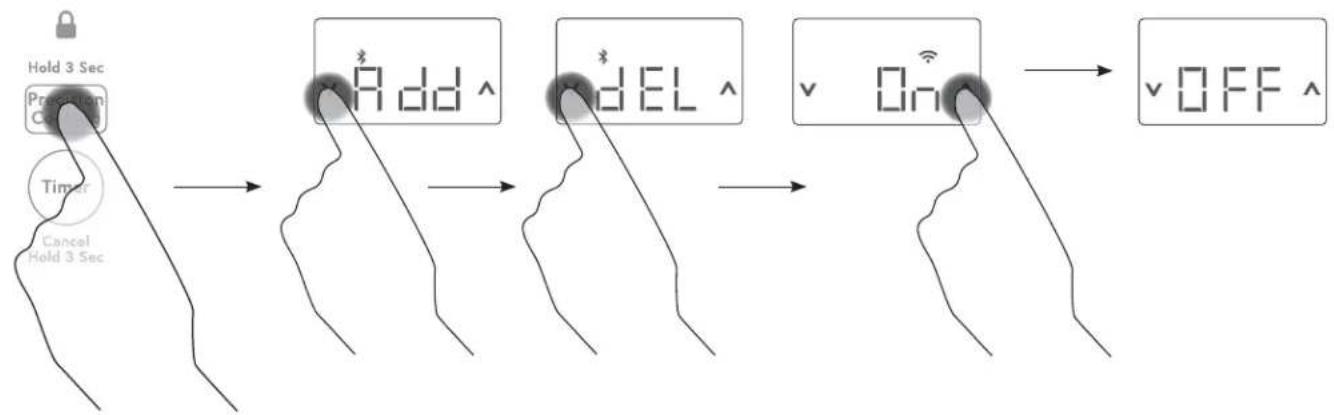 Café CHP90302TSS - Turning Off the Wi-Fi - 1