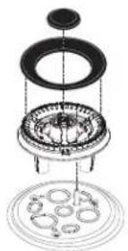 Café C2Y366P4TW2 - Multi-ring Burner - 1
