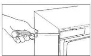 Café CCP06DP4PW2 - INVERSION DU SENS D'OUVERTURE DE PORTE - MODÈLES AVEC POIGNÉE ESCAMOTÉE - CCR06DM\*\*\*\* - 1