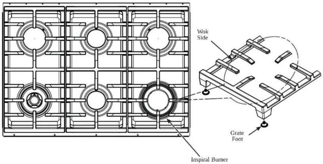 Café CGY366P4TW2 - BURNER GRATES - 1