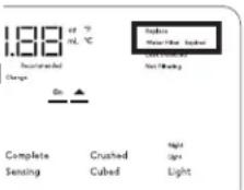 Café CSB48WP2NS1 - When to replace the filter on models with a replacement indicator light - 1