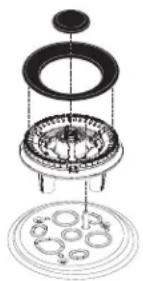 Café C2Y486P3TD1 - Quemador de Anillos Múltiples: - 1