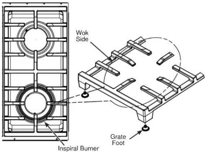 Café C2Y486P3TD1 - BURNER GRATES - 1