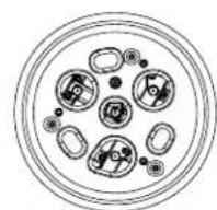 Café C2Y486P3TD1 - Pour replacer les pièces d'un brûleur rond ou à induction d'air : - 1