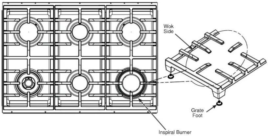 Café CGY366P3TD1 - BURNER GRATES - 1