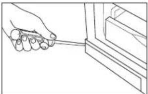 Café CCR06BM2PS5 - REVERSING THE DOOR SWING - MODELS WITH POCKET HANDLE - CCR06BM\*\*\*\* - 2