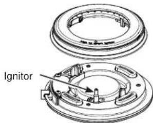 Café CGY366P2TS1 - To replace the burner parts for Inspiral Burner: - 1