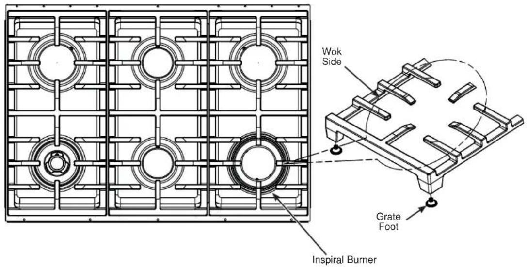 Café CGY366P2TS1 - BURNER GRATES - 1