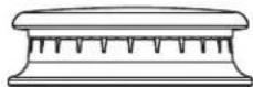 Café CGY366P2TS1 - To replace the burner parts for Round Burner: - 1