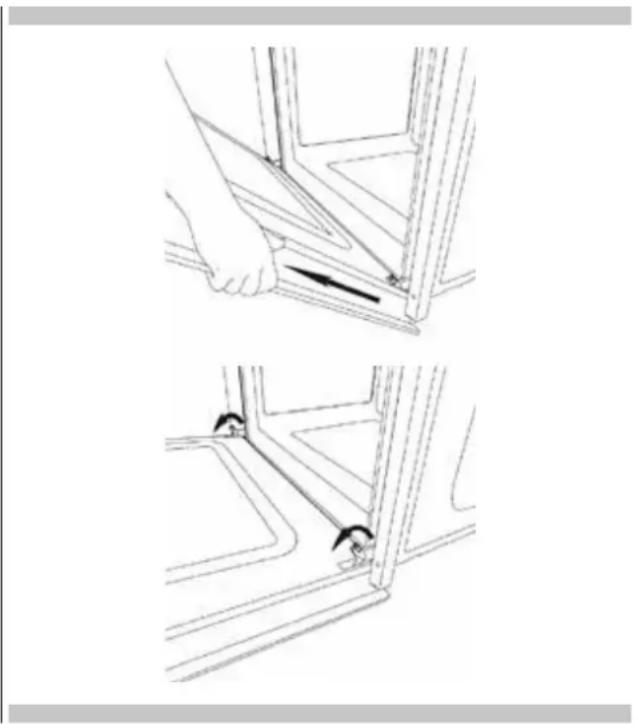 Fulgor Milano FCSO 6023 TEM BK - Desmontagem da porta doorno standard - 1