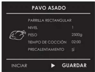 Fulgor Milano FCSO 6023 TEM BK - Guardar una receta personalizada: - 3