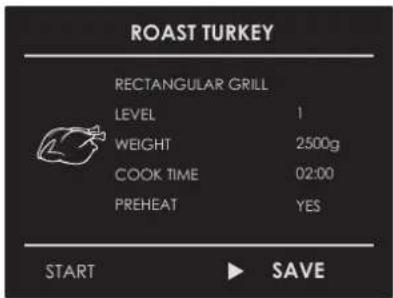 Fulgor Milano FCSO 6023 TEM X - Saving a personalized recipe: - 3
