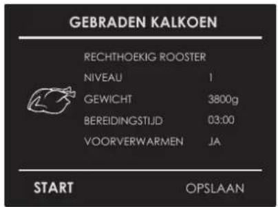 Fulgor Milano FCSO 6023 TEM X - Selecteer een al gedefinieerd recept: - 1