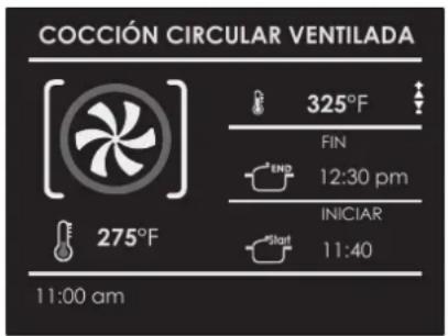 Fulgor Milano FCSO 6023 TEM X - Para retrasar el inicio del modo por tiempo - 1