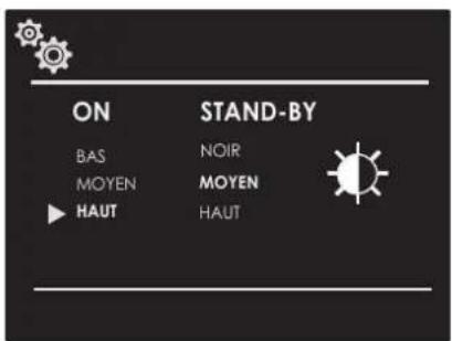 ON BAS MOYEN HAUT STAND-BY NOIR MOYEN HAUT