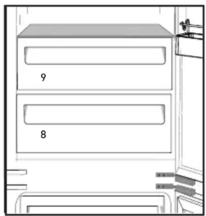 GRUNDIG GKNI 25752 FN - Kurv til mejerivarer (køleopbevaring) - 1
