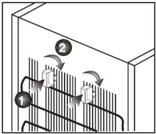 GRUNDIG GKNI 25752 FN - Instalar os calços de plástico - 1