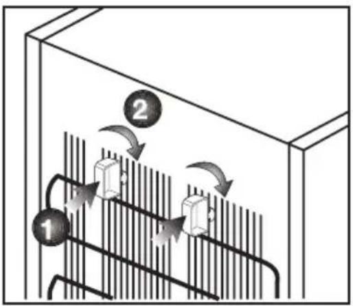 GRUNDIG GKNI 25752 FN - Installation des cales en plastique - 1