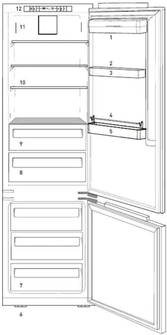 GRUNDIG GKNI 25752 FN - Kyl/frys - 1