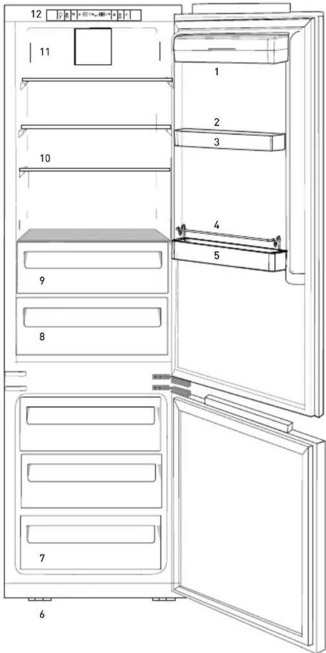 GRUNDIG GKNI 25752 FN - Ihr Kühlschrank/Gefrierschrank - 1